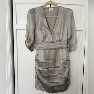 SAYLOR Metallic Long Sleeve Dress